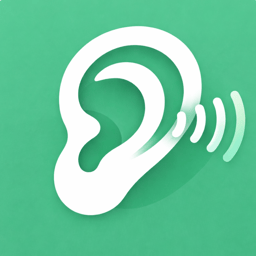 StillWell native app icon: a white ear on a green background